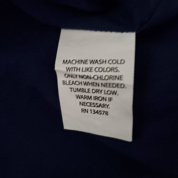 Girl's Sz 10 Vineyard Vines Navy White Cotton Embroidered Summer Dress Pockets - Picture 6 of 11